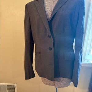 Ann Taylor Gray Sport Coat with Tailored Silhouette